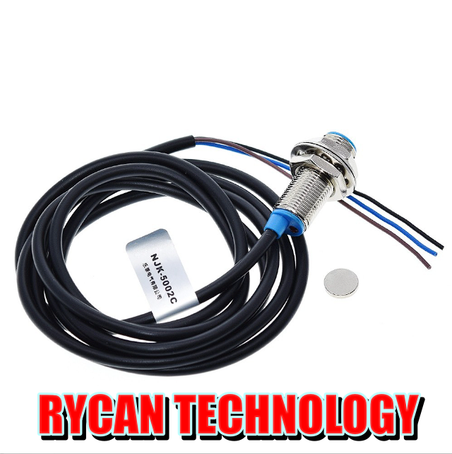 M12 Hall sensor proximity switch NJK-5002C MPN ON saklar magnetik tipe ...
